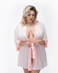 Pink Striped Robe