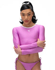 Fuchsia Swim Long Sleeve
