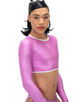 Fuchsia Swim Long Sleeve