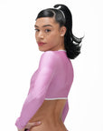 Fuchsia Swim Long Sleeve