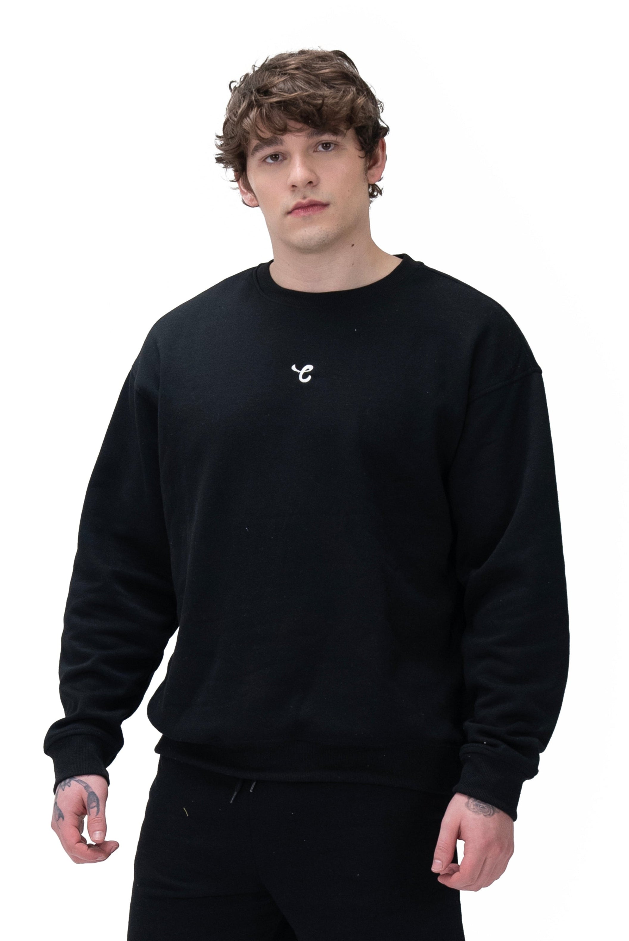Signature Black Crewneck